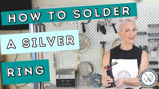 How to Solder a Sterling Silver Ring  Durston Blow Torch Review  Metalsmith Academy [upl. by Odiug153]