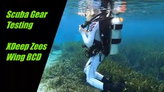 Scuba Gear Testing  XDeep Zeos Wing BCD [upl. by Trevethick]