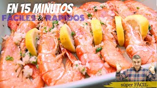 Receta que NUNCA FALLA GAMBONES o LANGOSTINOS al HORNO 🍤😋 fáciles y en 15 minutos [upl. by Aciret]