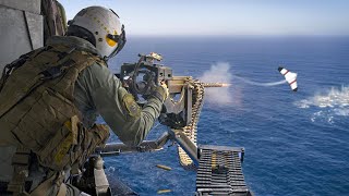 Special Technique US Marine Gunners Use to Take Down Drones at Sea [upl. by Hillard662]