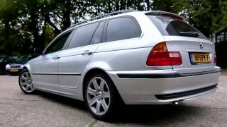 BMW E46 330d Touring met maatwerk RVS uitlaatsysteem vanaf turbo EPS Uitlaten BV [upl. by Ebby]