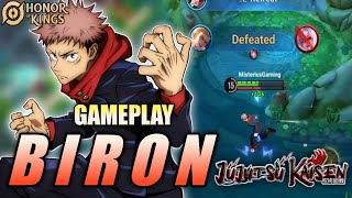 Biron Gameplay New Skin Collab Jujutsu Kaisen Honor of Kings HOK  pro player [upl. by Froma768]