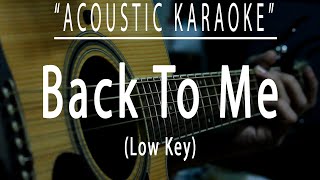 Back to me  Cueshé Acoustic karaoke [upl. by Nitsuj]