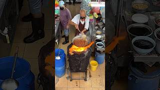 Great Grandpa Wok Skills Popular Black Noodles shorts [upl. by Yenwat746]