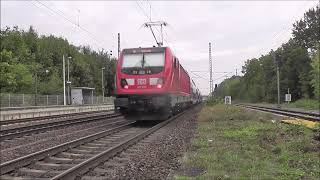 147 020 amp BR 412 im Bahnhof Ludwigsfelde [upl. by Herold72]