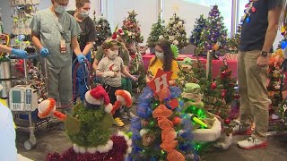 Christmas tree event at Texas Childrens Hospital brings muchneeded holiday magic to patients [upl. by Nwavahs]