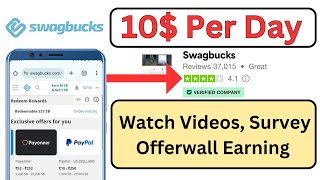 swagbucks earn money  complete task and earn money  earning website 2024 [upl. by Noivad]