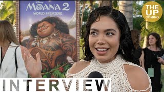 Auliʻi Cravalho interview Moana 2 premiere [upl. by Assel557]