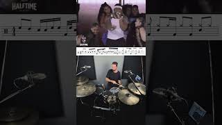 Super Bowl 2022  50 Cent🥁 drumlessons drumfill drumvideo 50cent superbowl [upl. by Meehan923]