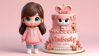 Happy Birthday Kimberly Nursery Rhymes Funny happy birthday song for kids [upl. by Benson903]