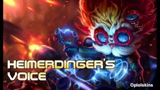 Heimerdinger Voice  LoL Sound [upl. by Hogg]