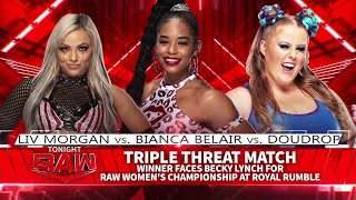 Doudrop VS Liv Morgan VS Bianca Belair 22 [upl. by Hakon912]