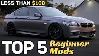 Top 5 BMW F10 Beginner Mods  Do These First  Less Than 100 [upl. by Hewe]