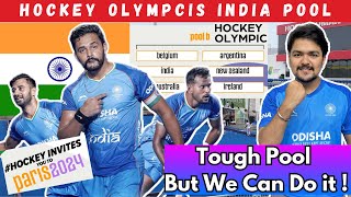 Tough Pool for IndiaHockey in Olympics 2024  Paris Olympics 2024 Hockey Pool amp Schedule [upl. by Niki]