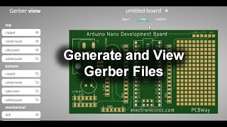 Generate PCB Gerber files using Eagle and Online Gerber Viewer by PCBWay Gerber files with Eagle [upl. by Nnairrehs]