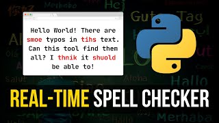 RealTime Spelling Checker in Python [upl. by Aitercal]