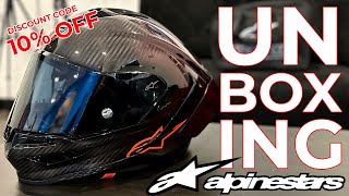 Unboxing  The New Alpinestars SR10 Supertech Limited Edition Helmet [upl. by Fagaly]