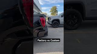 Factory vs Custom GMC Sierra 1500 Denali [upl. by Nannie]