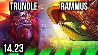 TRUNDLE vs RAMMUS JGL  NA Grandmaster  1423 [upl. by Ardnua]