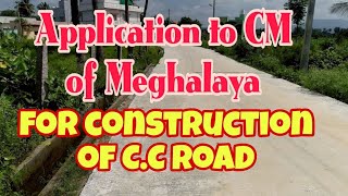 How to write an application to CM for CC Road Maikai CM na CC road na application segen [upl. by Werda]