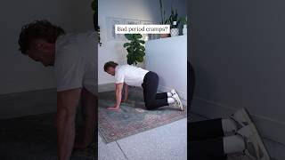 Dealing with bad period cramps 😣 Try this chiroapproved stretch for some relief [upl. by Arrotal]