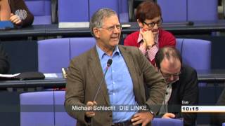 Skandal im Bundestag Michael Schlecht  Deutsche Blutspur in Südeuropa [upl. by Benedikta328]