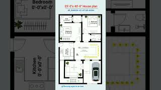 25x40 House Plan shorts viralshorts houseplan house [upl. by Greenstein]