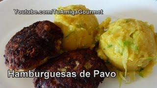 Receta Fácil Hamburguesas de Pavo [upl. by Grace780]