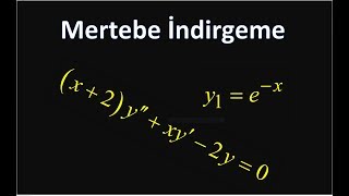 Mertebe İndirgeme Yöntemi 10 [upl. by Cousins]