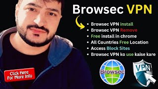 Browsec VPN  free and unlimited VPN  Browsec VPN extension for chrome  Browsec VPN Kaise lagaye🔥 [upl. by Prissy]