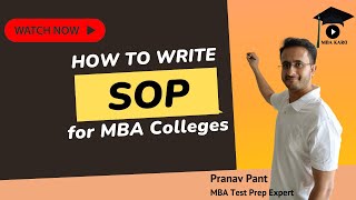 How to write SOP for MBA Colleges  Tips and Tricks  Sample SOP  FMS NMIMS IIMs and others [upl. by Carver404]