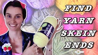 How To Find Yarn Skein Ends  Crochet Quick Tip [upl. by Der]