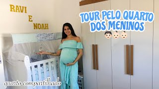 TOUR PELO QUARTO DOS MENINOS  quarto compartilhado [upl. by Rush606]