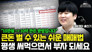 15만원으로 10억 만든 쉬운 대장주 매매법 이것만 알아도 부자됩니다 대왕개미 홍인기 풀영상 [upl. by Euginomod14]