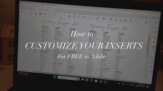 How to CUSTOMIZE YOUR INSERTS in Adobe for Free [upl. by Atiniuq133]