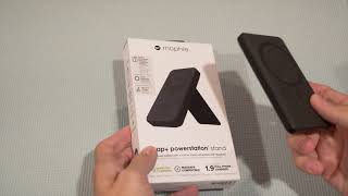 Mophie Snap Powerstation Stand Unboxing  Its A Stand Its A Tripod Mount Oh amp External Battery [upl. by Alanah]