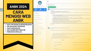 TERBARU CARA MENGISI DATA WEB ANBK 2024 [upl. by Laufer]