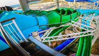 FAST Hydra Racer WaterSlide at Aquaventure Waterpark Dubai [upl. by Itoc]