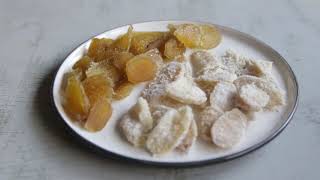 How to make candied ginger and crystallized ginger [upl. by Enneles]