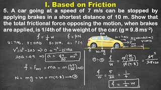 Based on Friction  Problem 5 11thphysics ncertphysics iscphysics jee friction frictionalforce [upl. by Zonda]