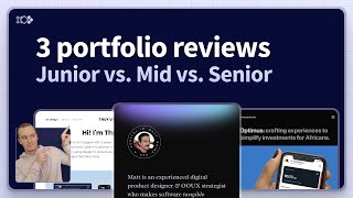 How to improve your portfolio The differences between junior midlevel and senior designers [upl. by Attinahs]