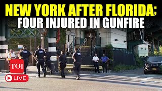 LIVE  Gunfire In New York 4 Injured At NYC Train Station As Police Shoot Man Wielding Knife [upl. by Llieno]