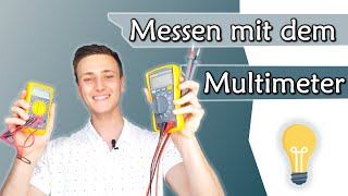 Spannung Strom und Widerstand mit dem Multimeter messen  Tutorial  Gleichstromtechnik 6 [upl. by Oibesue324]