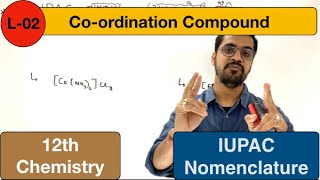 coordination compound  lec 02 IUPAC Nomenclature in hindi [upl. by Shanan509]