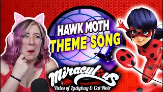 HAWK MOTH THEME SONG REACTION  MIRACULOUS React  Zamber [upl. by Kcirret]