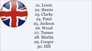 Top 100 British Surnames  Pronunciation© [upl. by Diskson]