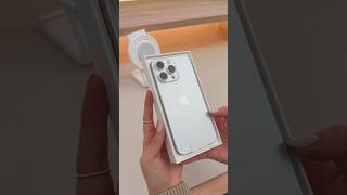 my new daily phone 🤍 iphone 15 pro max in white titanium aesthetic unboxing ✨📱📦 iphone15promax [upl. by Adieno]