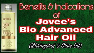 Jovees Bio Advanced Hair Oil Bhringaraj amp Olive Oil Review Ingredients Uses and Benefits [upl. by Witte882]