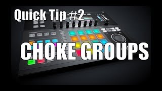 Maschine 20 Studio Quick Tip Cut samples off using Choke Groups [upl. by Baruch]