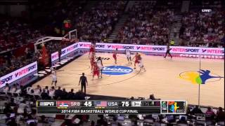 USA vs Serbia highlights  91414 World Cup Final FIBA 2014 [upl. by Lissak]